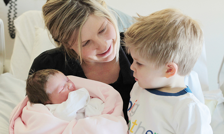 mother having a baby