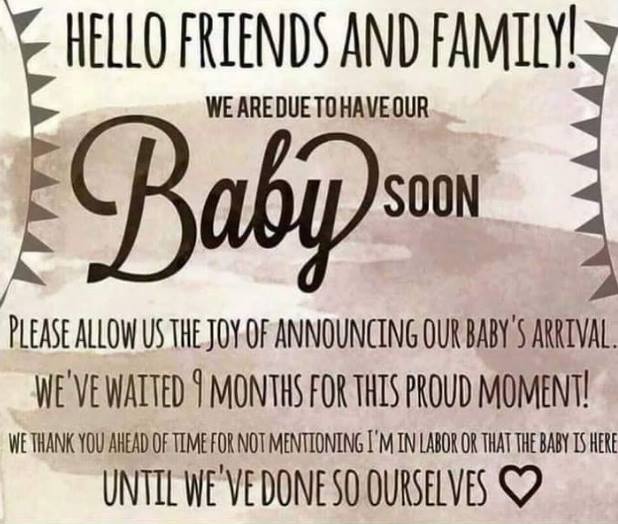 2nd baby birth announcement