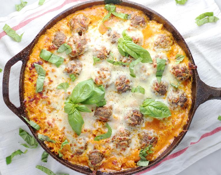 No-Boil Meatball Pasta Bake | Mom.com