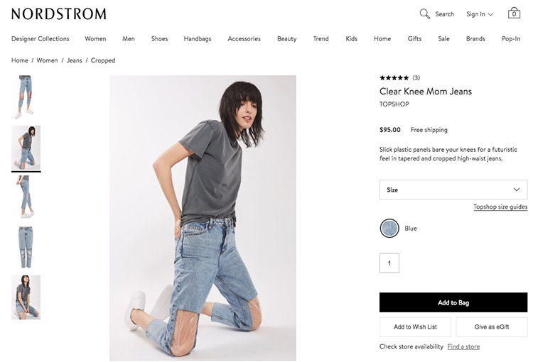 clear mom jeans