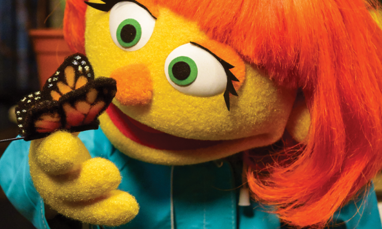 Big News For Julia The Sesame Street Muppet With Autism Mom Com