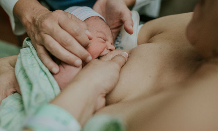 breastfeeding a newborn