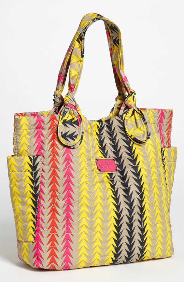 Deux Lux Woven Weekender Tote Bag Faux Leather