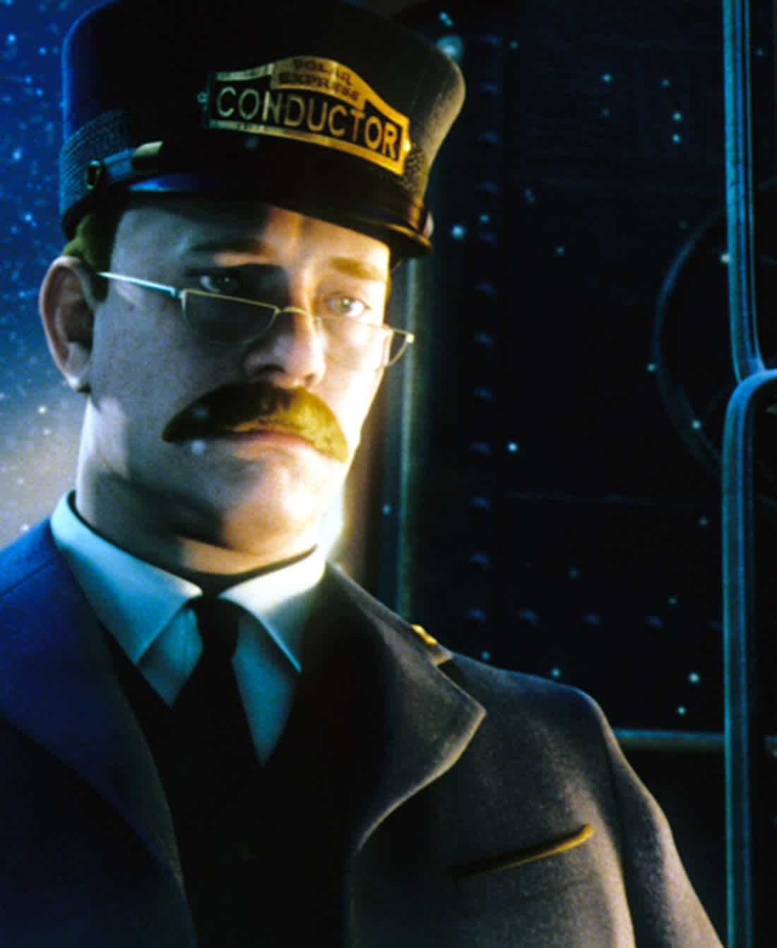 best holiday movies - The Polar Express (2004)
Directed by Robert Zemeckis
Shown: Conductor (voice: Tom Hanks), karácsonyi film