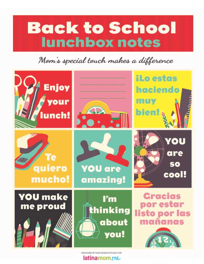 Unicorn Lunch box notes Free Back to School Printable