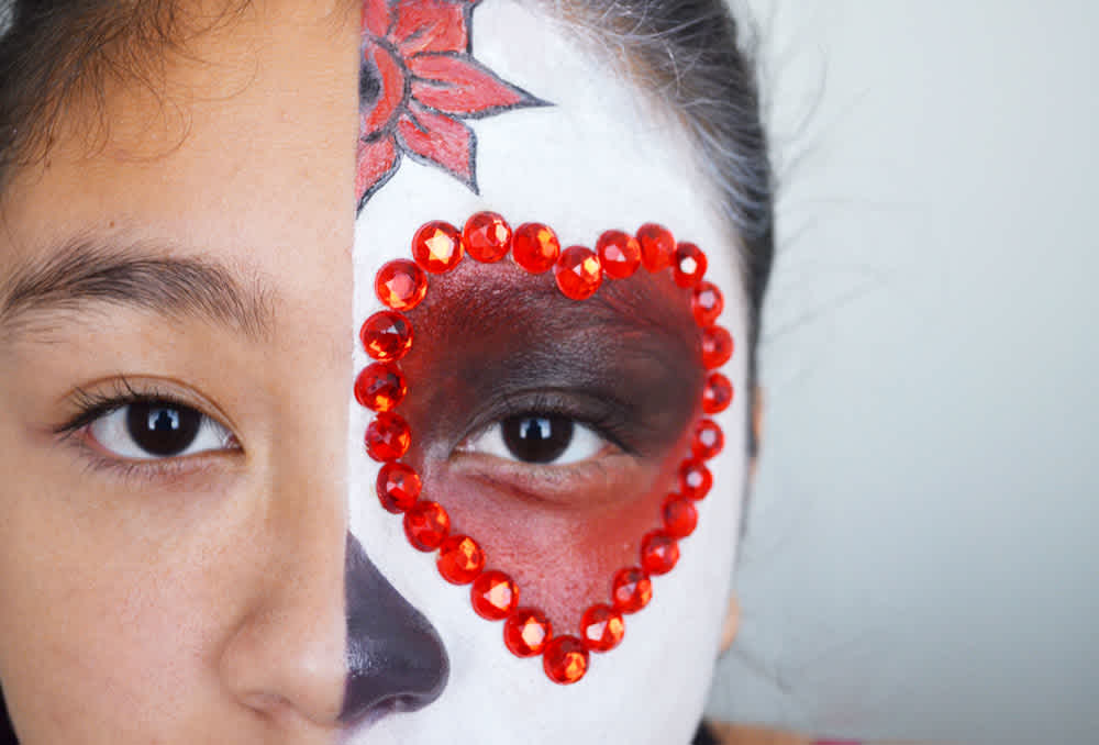 day of the dead face paint designs for kids