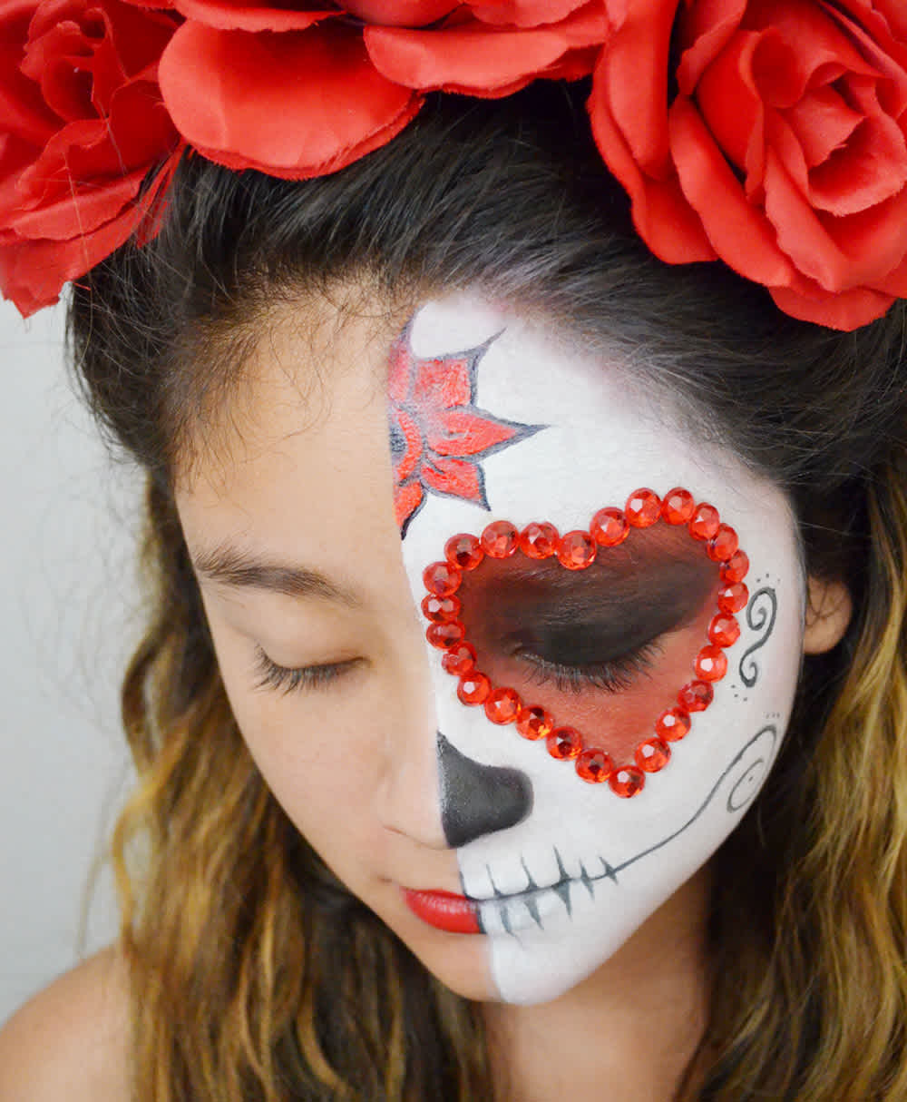 Álbumes 94+ Foto day of the dead face paint Actualizar – Dino English
