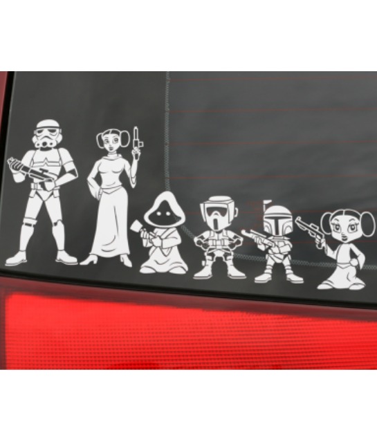 Star wars family car 2024 decals