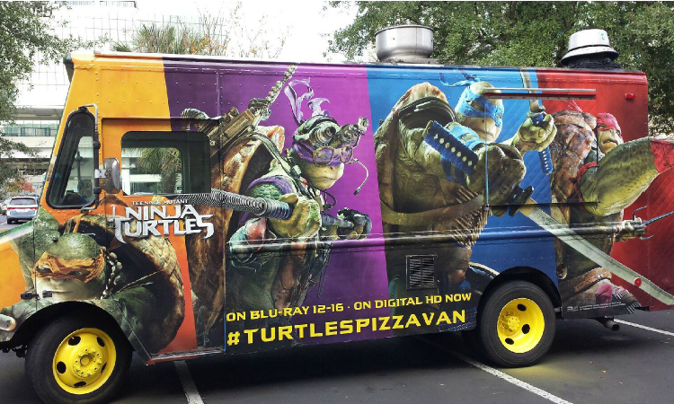 ninja turtle pizza van