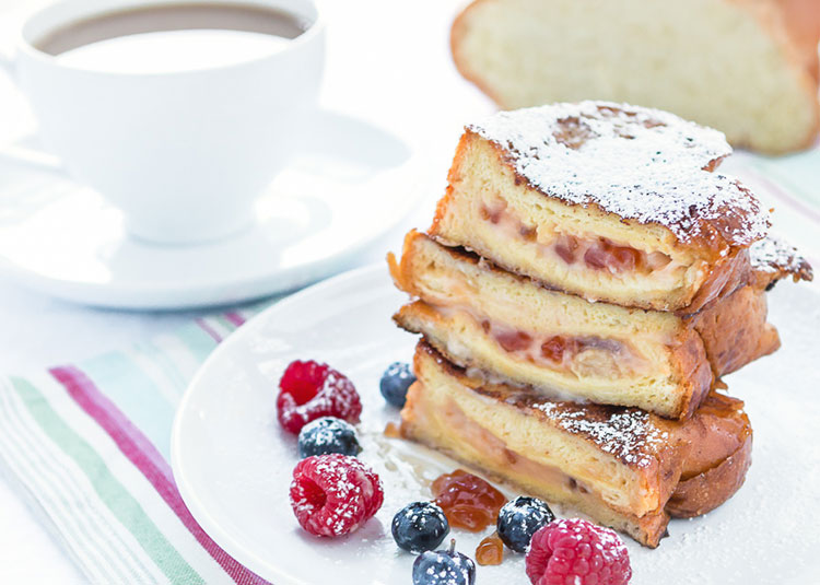 Guava Cream CheeseStuffed French Toast