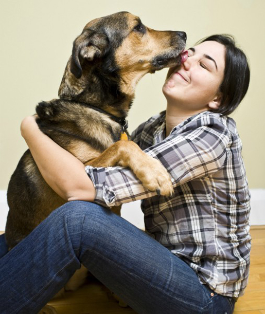 do dogs kiss to show affection