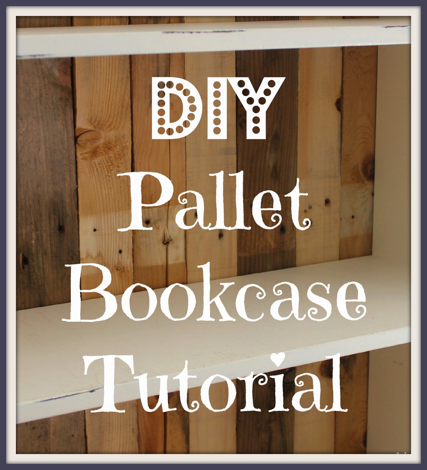 How To Make A Diy Pallet Bookcase Mom Com