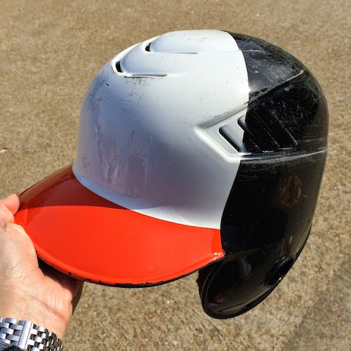 Spray Paint That Old Batting Helmet Mom