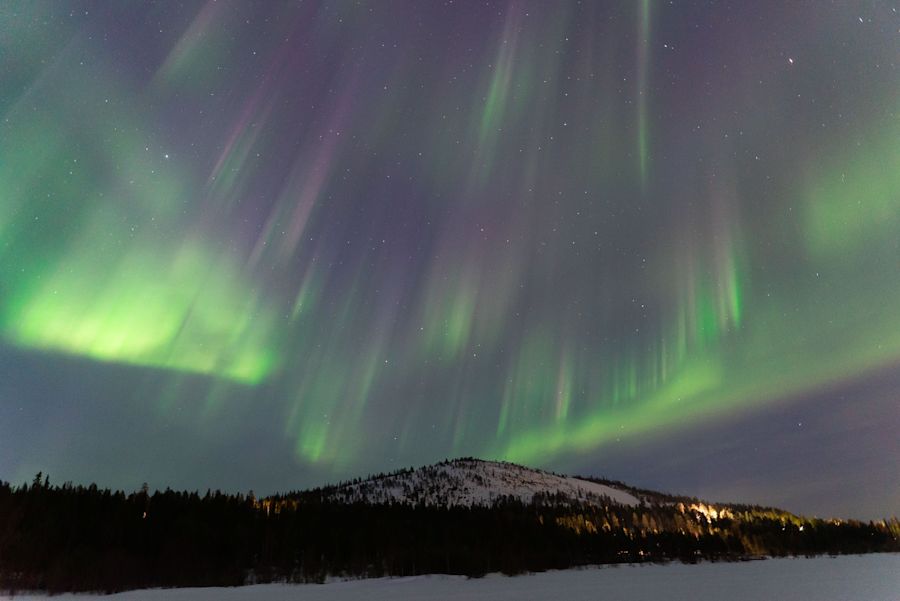 Revontulet Sallatunturin yllä