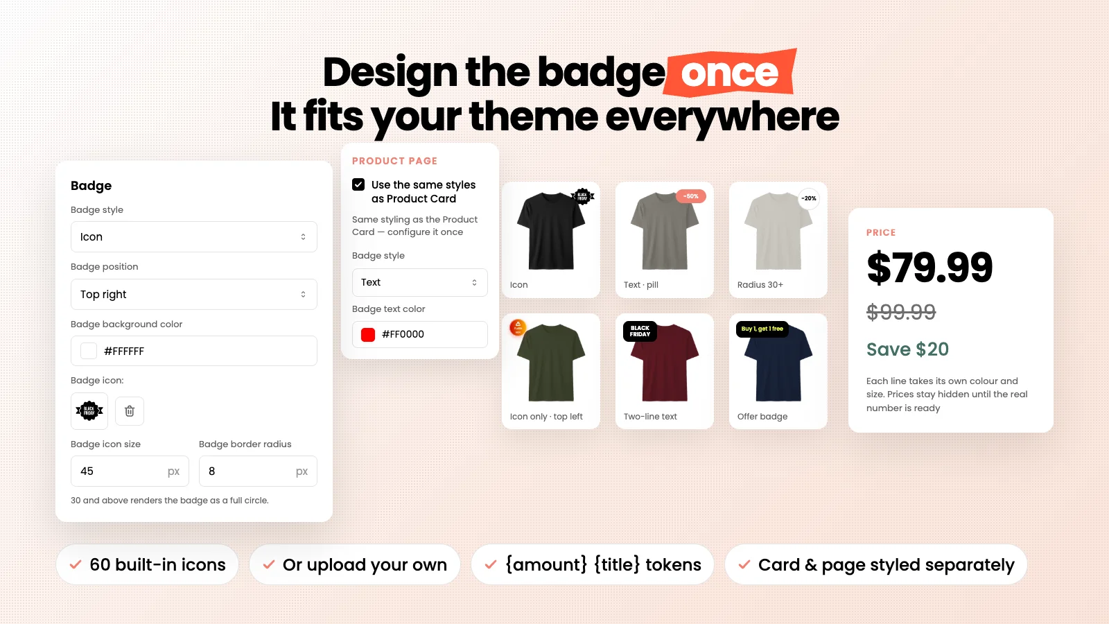 Live Discount Badges App (Automatic Discount Engine) for Shopify screenshot 1