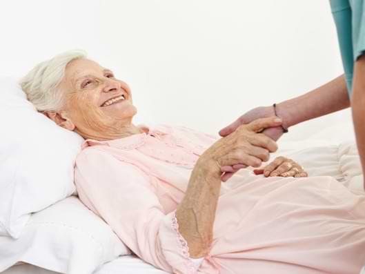 Banner Senioren im Bett