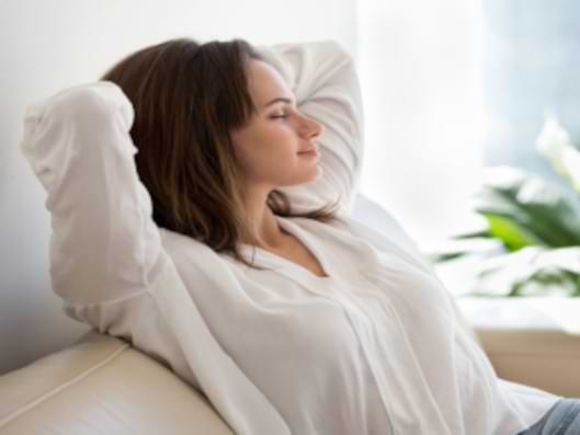 Pflegende Angehörige entspannt. 