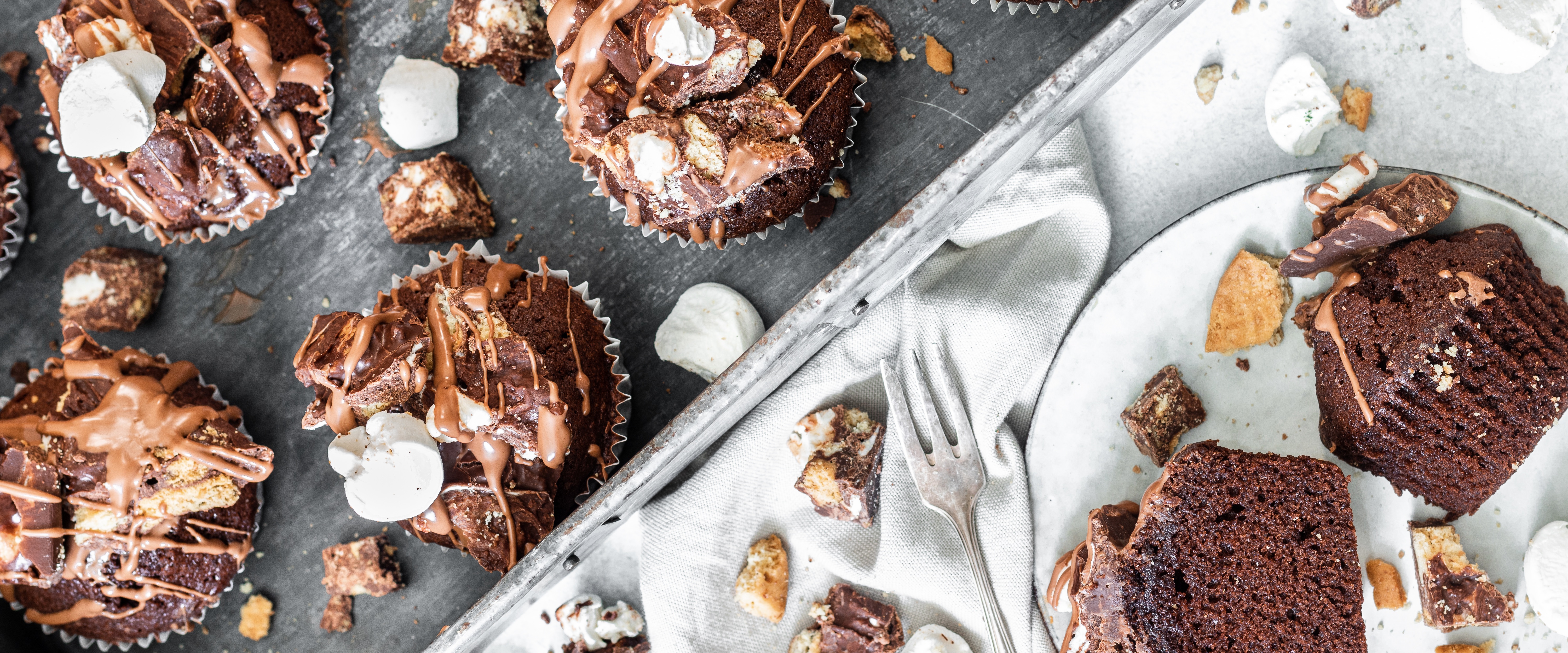 Fokking makkelijk recept: de rocky road cupcakes uit je chocoladedromen