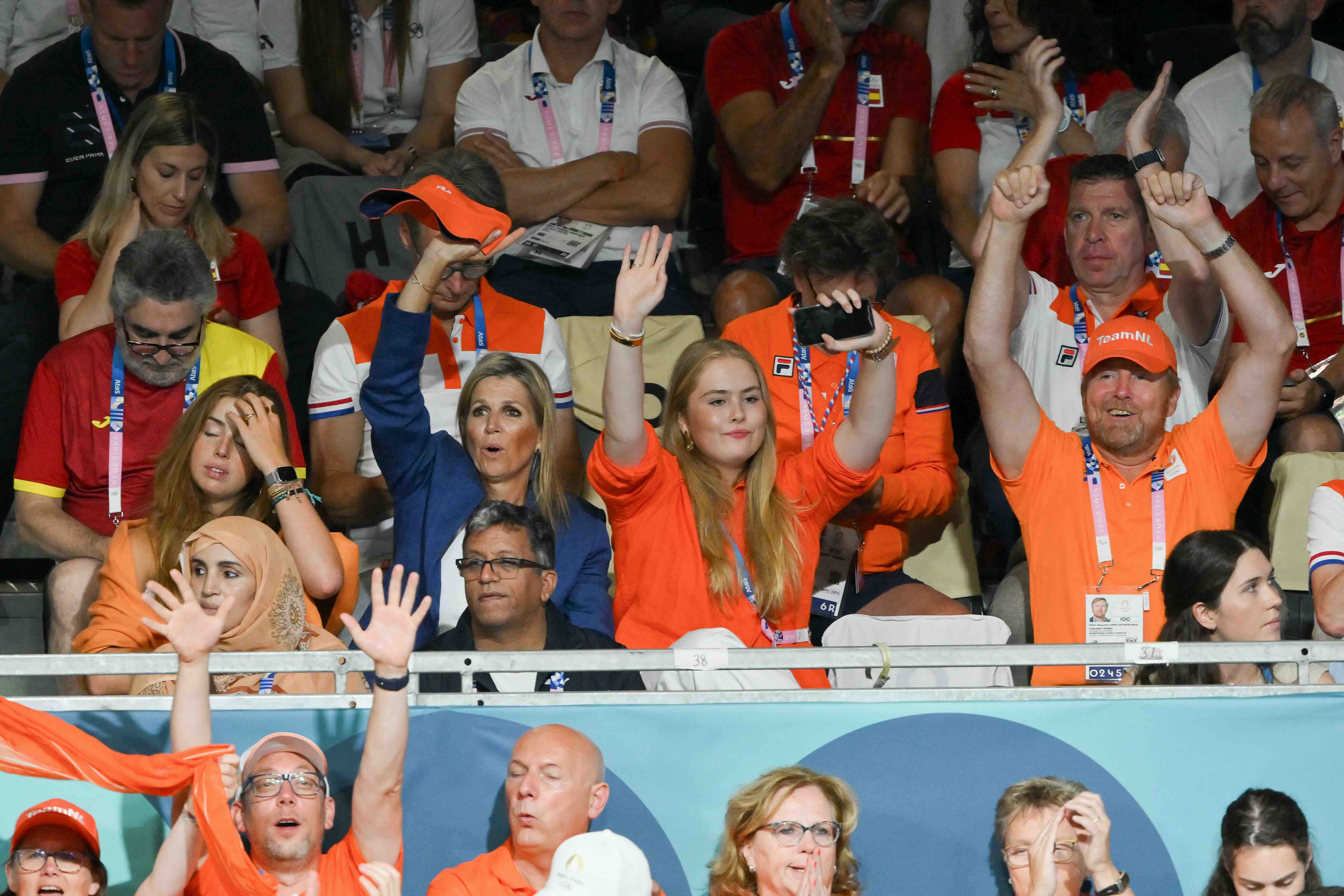 Máxima en Willem-Alexander Olympische Spelen 2024 NL Beeld