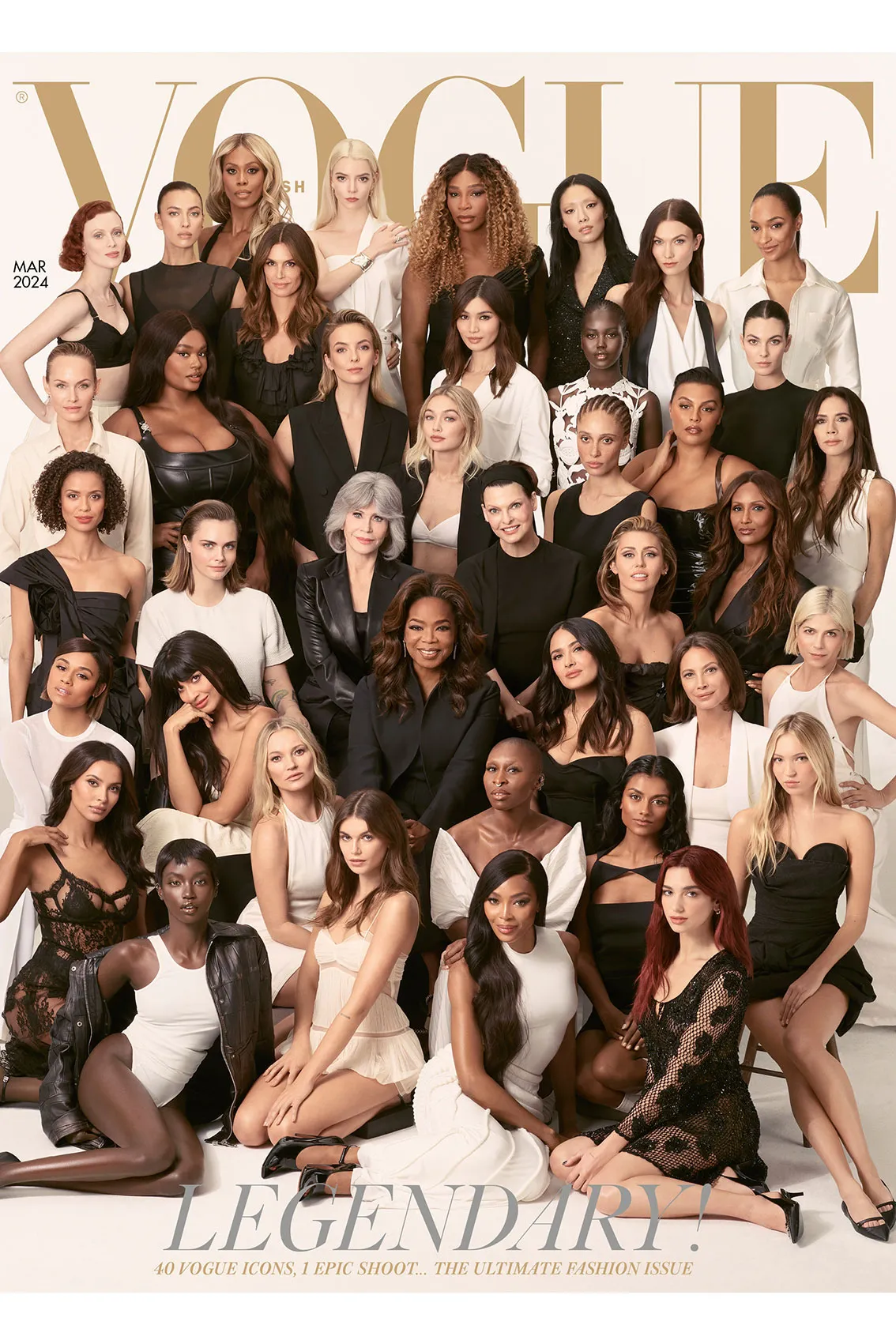 Cover vol iconische vrouwen: Britse Vogue pakt uit