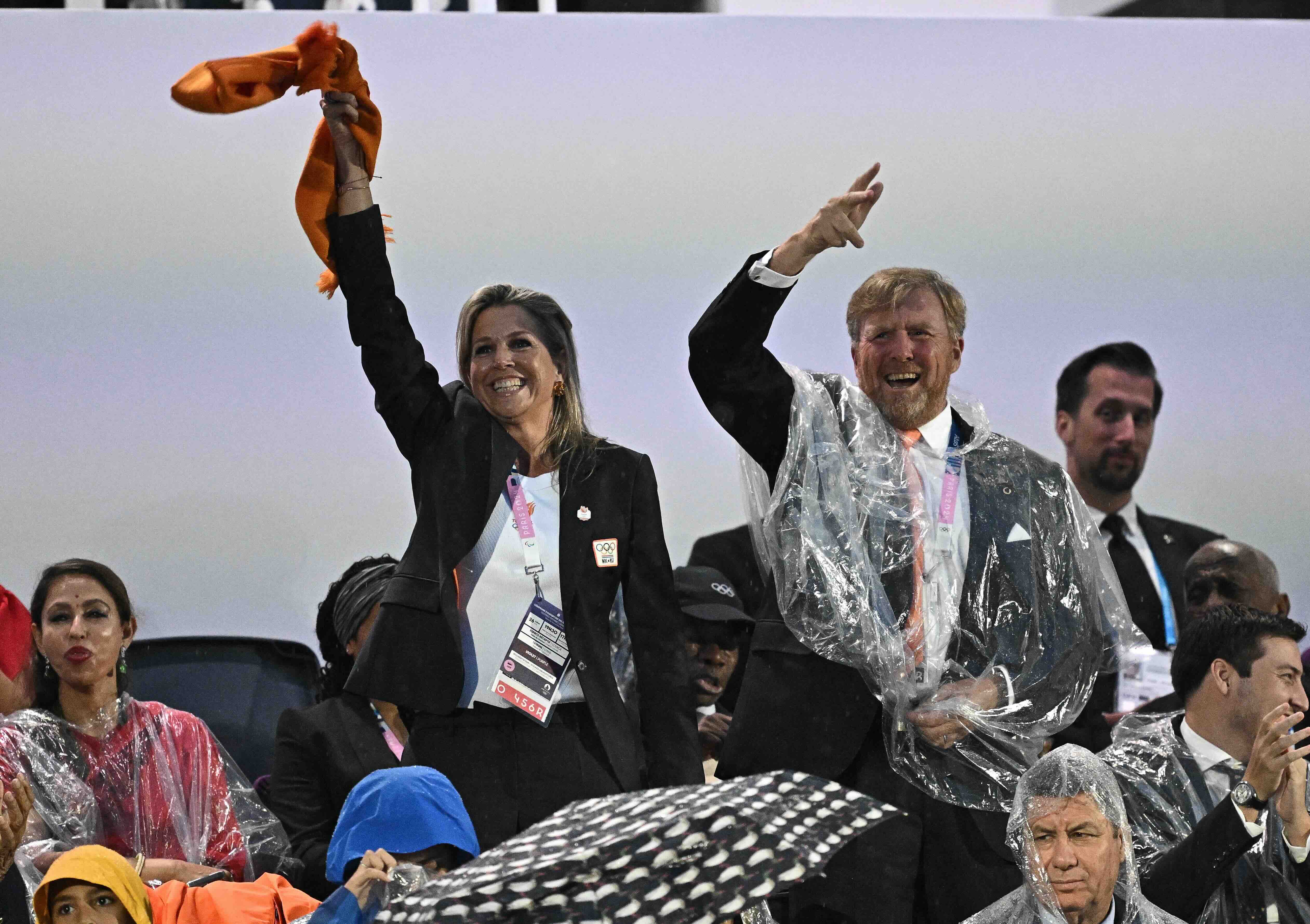 Máxima en Willem-Alexander Olympische Spelen 2024 NL Beeld