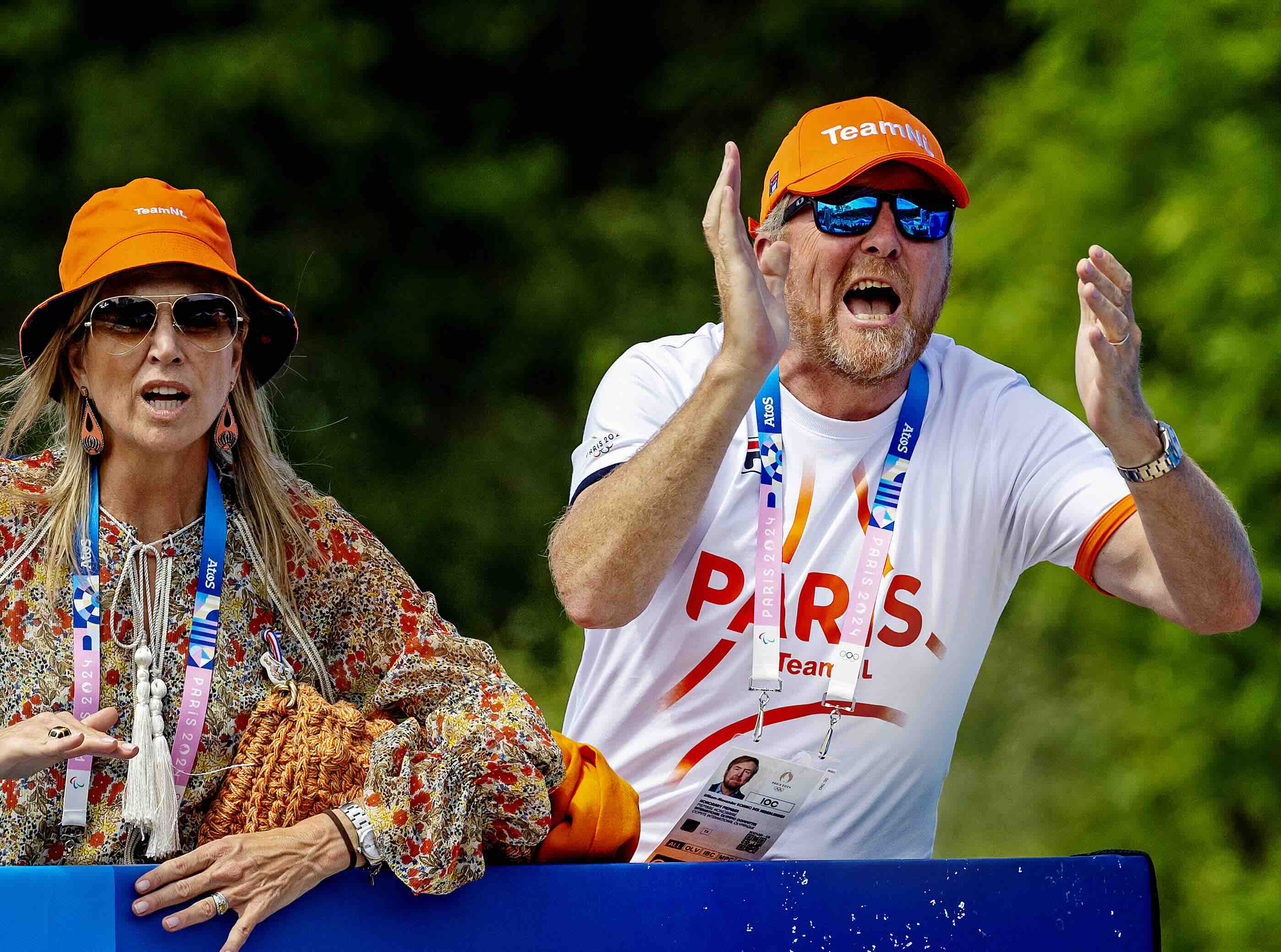 Máxima en Willem-Alexander Olympische Spelen 2024 NL Beeld