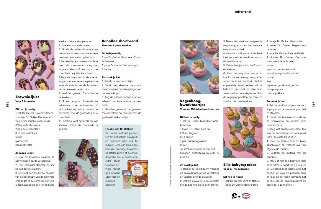 Dr. Oetker print advertorial 3