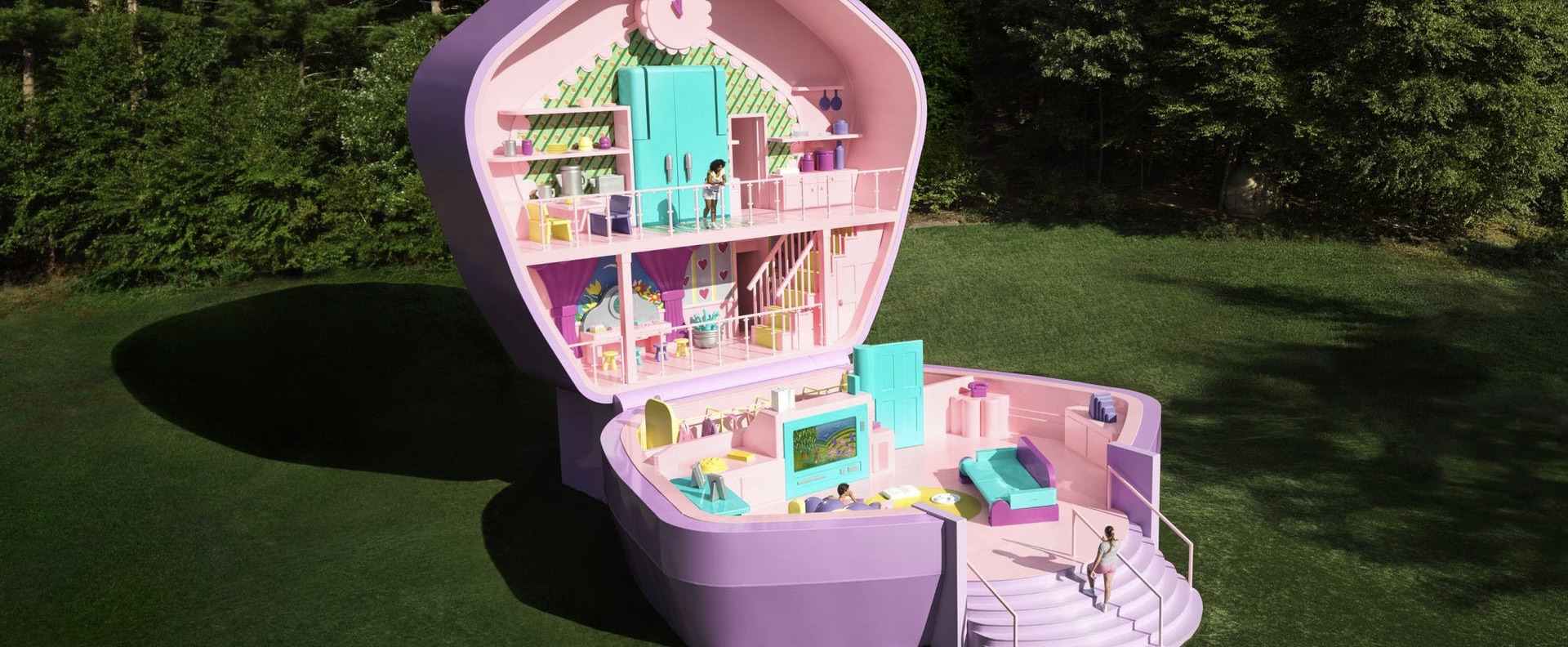 Jeugdsentiment: je kunt nu het levensgrote huis van Polly Pocket bezoeken én boeken