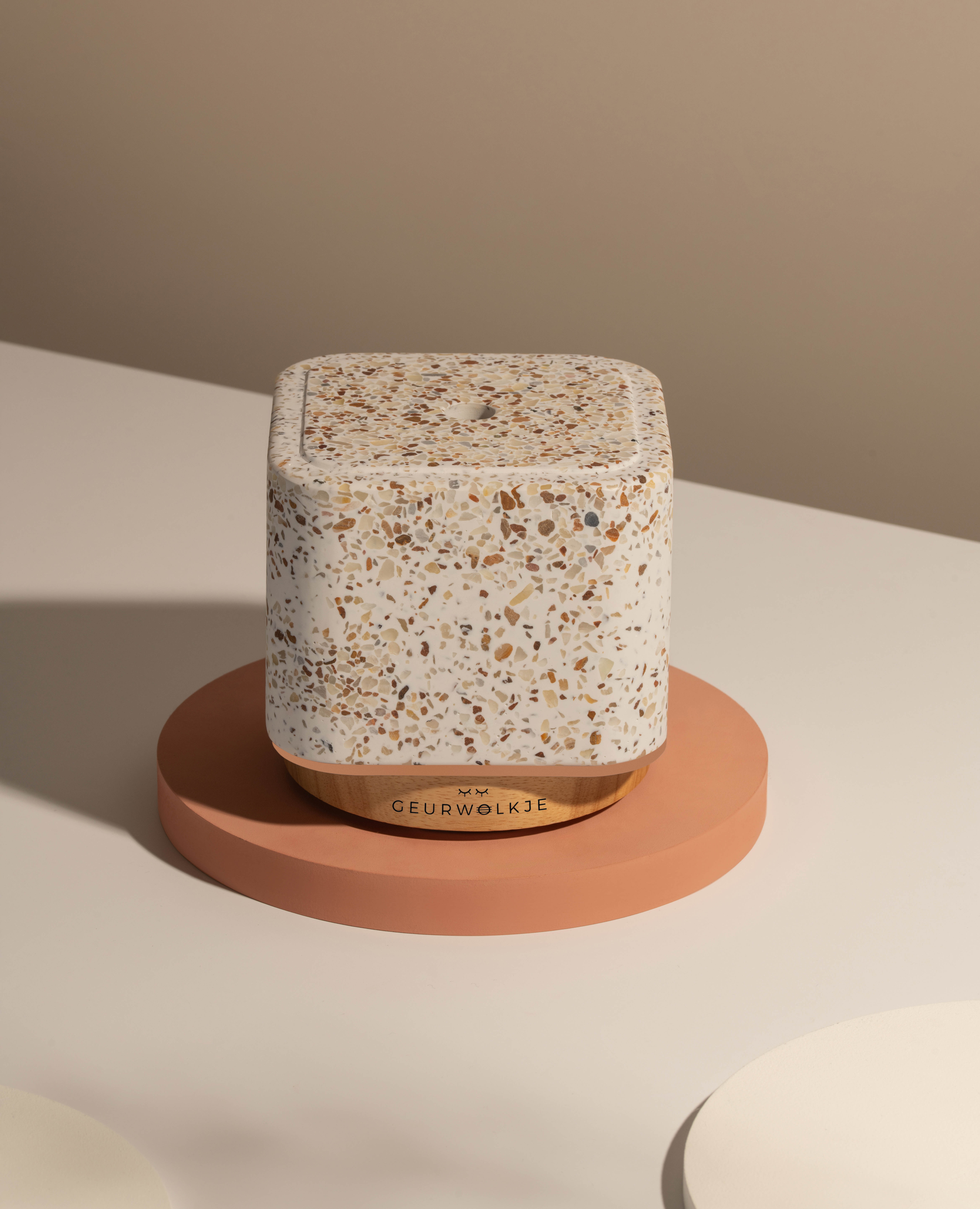 living green terrazzo kubus diffuser