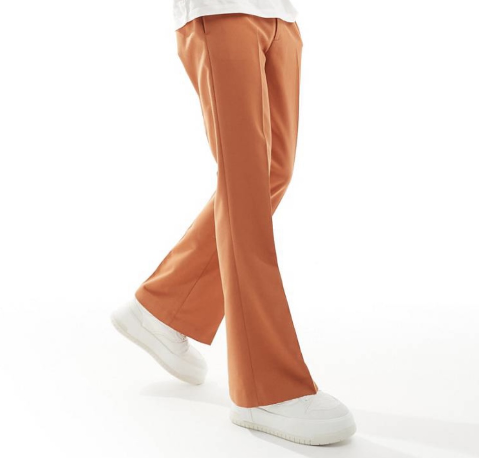 oranje flair broek asos design