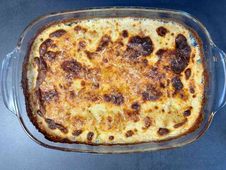 Überbackenes Kartoffelgratin