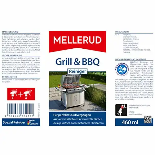 MELLERUD Grill & BBQ Reiniger | 1 x 0,46 l | Ergiebiges Spray zur Reinigung von Eingebranntem, Fett und Verkrustungen - 4