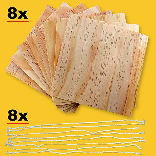 BBQ DEVIL - 8 Zedernholz-Wraps 190 x 190 mm, inkl. Grillschnüre, hält das Grillgut saftig, typischer Zedernholzgeschmack, verhindert anbrennen I Wood Papers I Grillpapier Zeder I Räucherpapier - 1 BBQ DEVIL - 8 Zedernholz-Wraps 190 x 190 mm, inkl. Grillschnüre, hält das Grillgut saftig, typischer Zedernholzgeschmack, verhindert anbrennen I Wood Papers I Grillpapier Zeder I Räucherpapier - 1