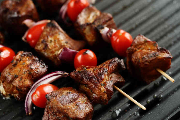 Gegrillter Schaschlik - immer lecker