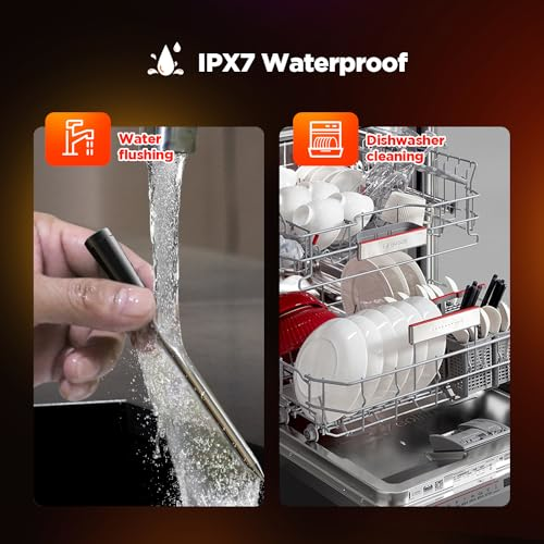 Bluetooth Meat Thermometer Kabellos Grill Fleischthermometer - 30 Meter Anwendungskontrolle hitzebeständig bis 275°C mit optimaler Sensorfunktion geeignet für Küche Outdoor Grillen - 1 Bluetooth Meat Thermometer Kabellos Grill Fleischthermometer - 30 Meter Anwendungskontrolle hitzebeständig bis 275°C mit optimaler Sensorfunktion geeignet für Küche Outdoor Grillen - 1