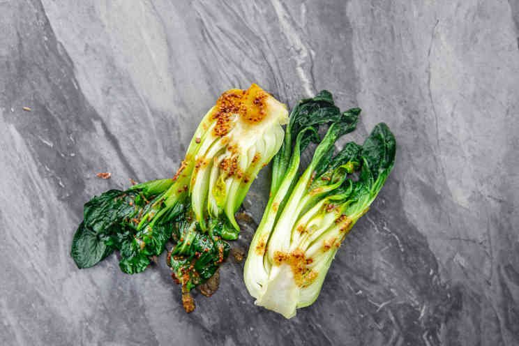 Gegrillter Pak Choi