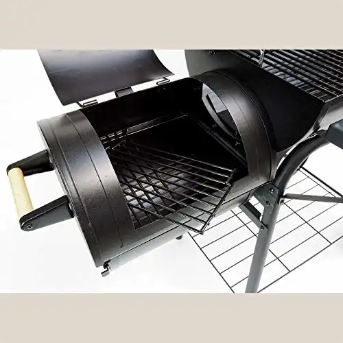 BBQ Smoker Kamingrill Santa Fe Grillwagen Grill Barbecue-Grill Räucherofen Holzkohle - 3