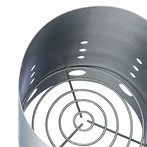 Relaxdays XL Anzündkamin, aus Stahl, Grillkohleanzünder für BBQ, Kamin, Grills, HxD: 30 x 19 cm, Grillstarter, Silber - 2 Relaxdays XL Anzündkamin, aus Stahl, Grillkohleanzünder für BBQ, Kamin, Grills, HxD: 30 x 19 cm, Grillstarter, Silber - 2