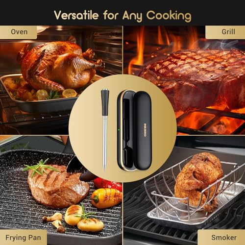 Inkbird Fleischthermometer Kabelloses INT-11P-B,Grillthermometer Bluetooth mit 91m App-Steuerung, IP67 wasserfest Bratenthermometer Meat Thermometer für Backofen Grill BBQ Smoker Küche Digital - 6 Inkbird Fleischthermometer Kabelloses INT-11P-B,Grillthermometer Bluetooth mit 91m App-Steuerung, IP67 wasserfest Bratenthermometer Meat Thermometer für Backofen Grill BBQ Smoker Küche Digital - 6
