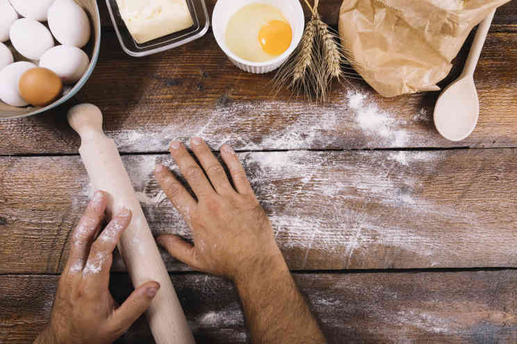 Zutaten fürs Brotbacken