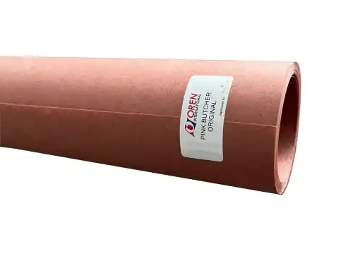 Oren Pink Butcher Paper BBQ Kraftpapier - 10m x 61cm - Das ORIGINAL Butcher Papier aus USA für perfekte Grillergebnisse - Saftiges Fleisch & Knusprige Kruste - Metzger Papier BBQ Zubehör - 8