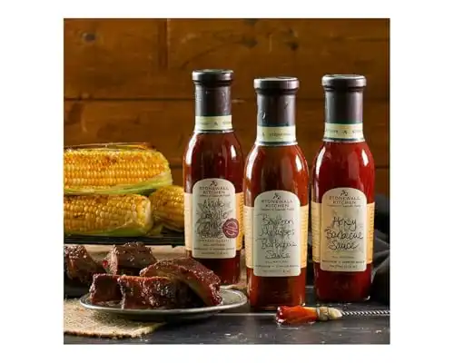 Stonewall Kitchen Honey Barbecue Sauce, 330 ml leicht scharfe, süße BBQ-Sauce, lecker zu Spare Ribs, Chicken Wings, Burgern und Pommes - 1