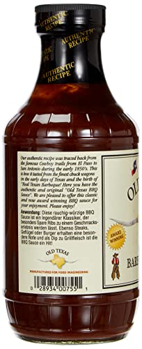 Old Texas - Original Barbeque Sauce - 455ml - 4 Old Texas - Original Barbeque Sauce - 455ml - 4