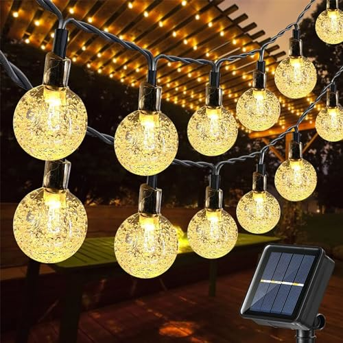 Moxled Solar Lichterkette Aussen 60 LED, 11M Lichterkette Außen Solar Wasserdicht, 8 Modes Solar Lichterkette Außen für Garten, Terrasse, Balkon, Partys (Warmweiß) - 13 Moxled Solar Lichterkette Aussen 60 LED, 11M Lichterkette Außen Solar Wasserdicht, 8 Modes Solar Lichterkette Außen für Garten, Terrasse, Balkon, Partys (Warmweiß) - 13