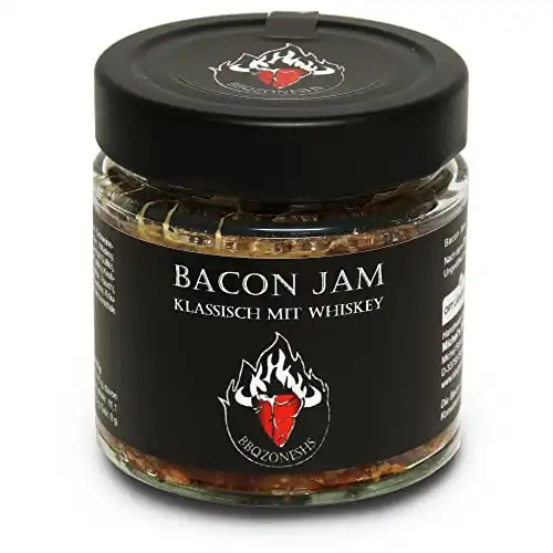 BBQZoneSHS PREMIUM Bacon Jam Speckmarmelade mit Whisky | Bacon-Marmelade für Hot Dogs, Burger und Grillfleisch | Grill Geschenk für Männer (Klassisch mit Whisky) - 4