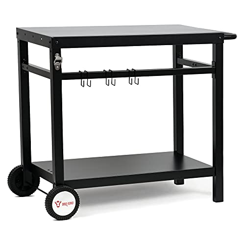 BBQ-Toro Grillwagen 85 x 50 x 81 cm | Metall Grilltisch mit großer Arbeitsfläche | Grill Beistelltisch Grilltisch Outdoor Servierwagen Garten Trolley (Schwarz) - 5 BBQ-Toro Grillwagen 85 x 50 x 81 cm | Metall Grilltisch mit großer Arbeitsfläche | Grill Beistelltisch Grilltisch Outdoor Servierwagen Garten Trolley (Schwarz) - 5