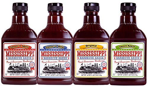 Mississippi - Barbecue-Saucen - 4 x 510g Probierpaket - 0 Mississippi - Barbecue-Saucen - 4 x 510g Probierpaket - 0
