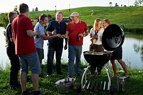 RÖSLE Anzündkamin, Hochwertiger Grillkohleanzünder aus Edelstahl, Funkenschutz, Griff mit Hitzeschutzblech, Haltebügel - 4