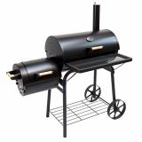 BBQ Smoker Kamingrill Santa Fe Grillwagen Grill Barbecue-Grill Räucherofen Holzkohle - 6