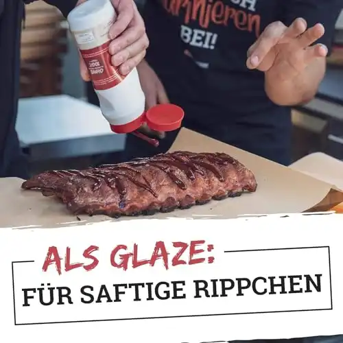 SizzleBrothers Original BBQ & Burger Sauce | satte 620g | Super leckere , Grillfleisch, Steaks, Pulled Pork, Hähnchen & Co. | Barbecue Burgersauce & Spareribs Glaze - 3